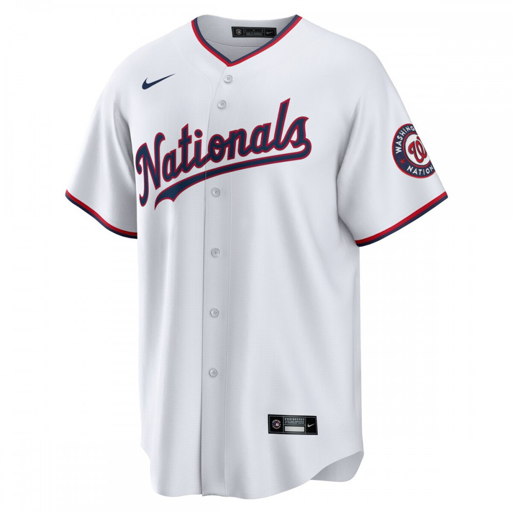 MacKenzie Gore Washington Nationals Home Replica Jersey - White-Pro Kit Vault | Brand New 26/27 Sports Jerseys